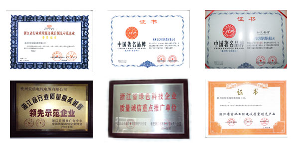 安信榮譽證書 安信榮譽證書